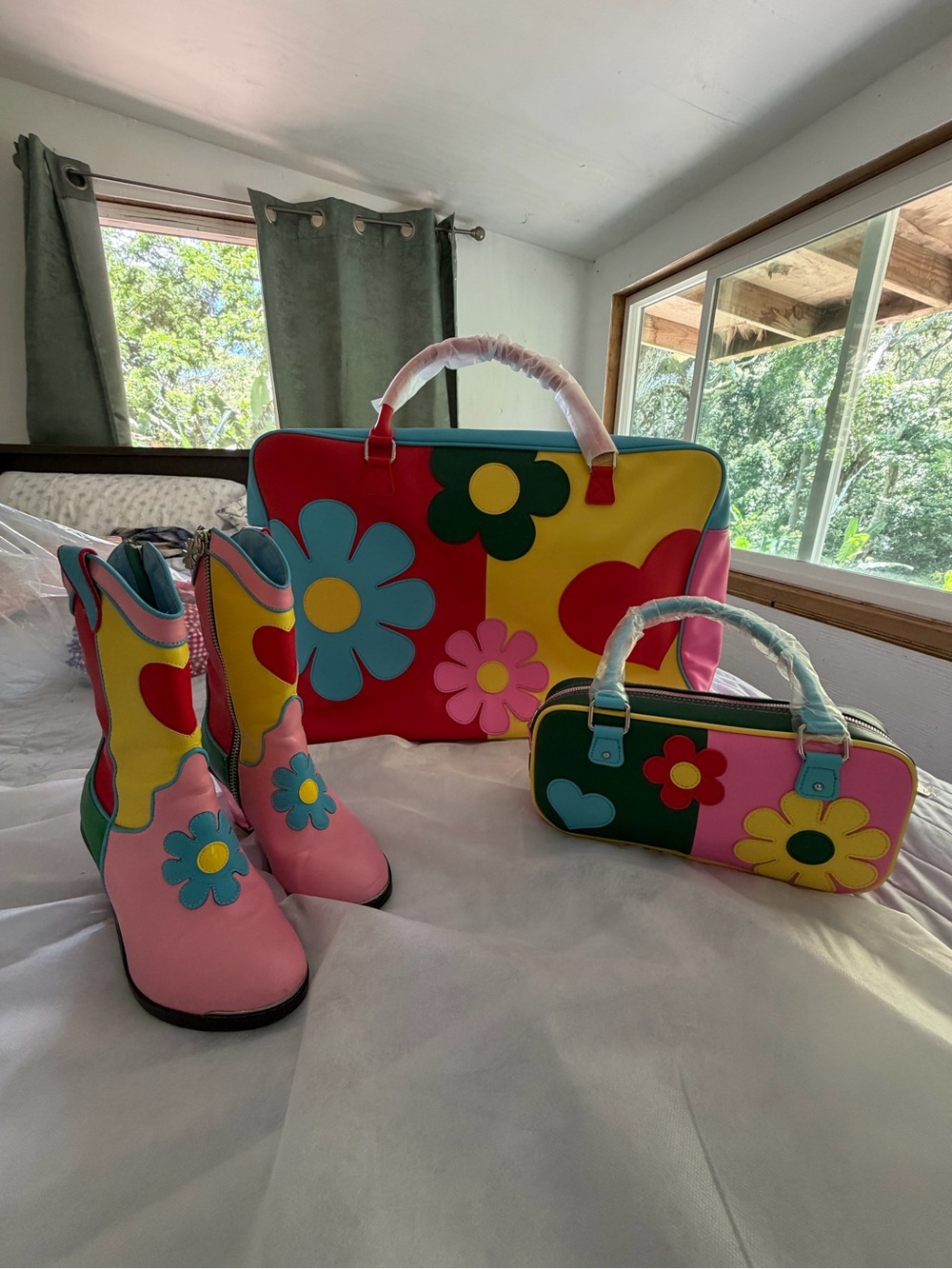Dolls Kill free luv bundle of weekender , boots and handbag